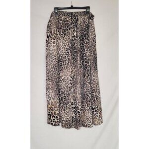 NWT East Adeline Wrap Skirt Animal Print Size 3XL MSRP $59 Boho Beach High Low